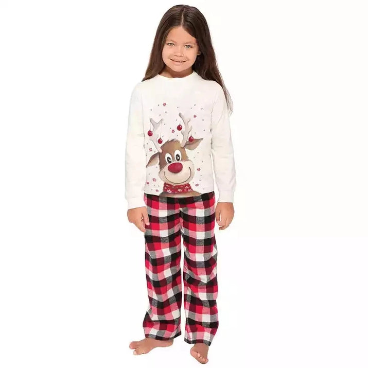 In Stocks Print Sublimation Xmas Winter Warm Soft Pants Pyjamas Blank Cotton Pajamas Set Matching Christmas Pajamas for Family