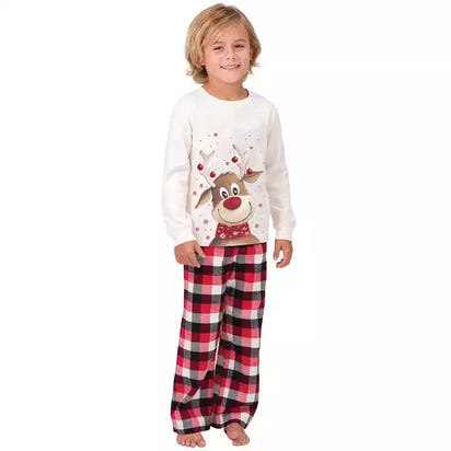 In Stocks Print Sublimation Xmas Winter Warm Soft Pants Pyjamas Blank Cotton Pajamas Set Matching Christmas Pajamas for Family